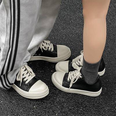 美式高街小众复古板鞋厚底增高大头鞋情侣休闲运动潮鞋5852-J