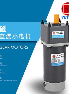 6D300-90A-32S永磁直流减速电机300W90V大棚放风直流电机