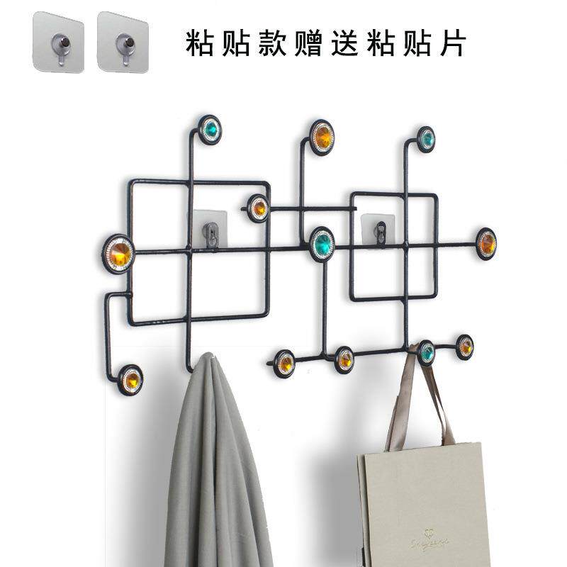 免打孔衣挂架创意挂钩无痕门后玄关入户挂衣钩收纳钉子卧室墙壁贴