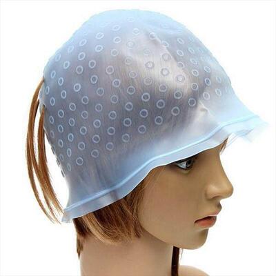 reusable salon hair color coloring highlighting dye cap