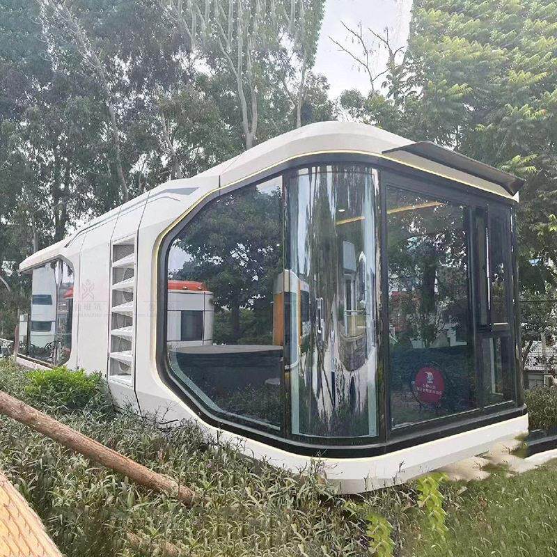 移动式酒店集装箱餐厅铝板装配式咖啡屋可移动酒吧商铺太空舱