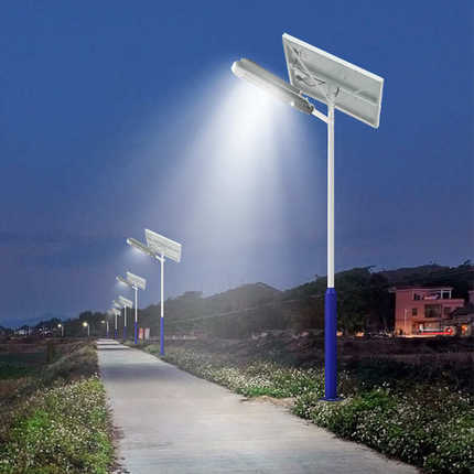 太阳能路灯分体式户外灯杆全套新农村高亮大功率防水LED庭院灯