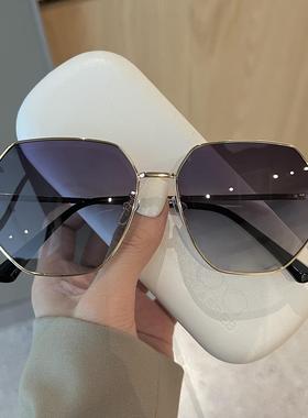 多边形太阳镜紫外线金属太阳眼镜