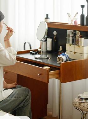 新款梳妆台储物柜一体ANR卧室化收纳柜梳组合桌实木妆台妆桌