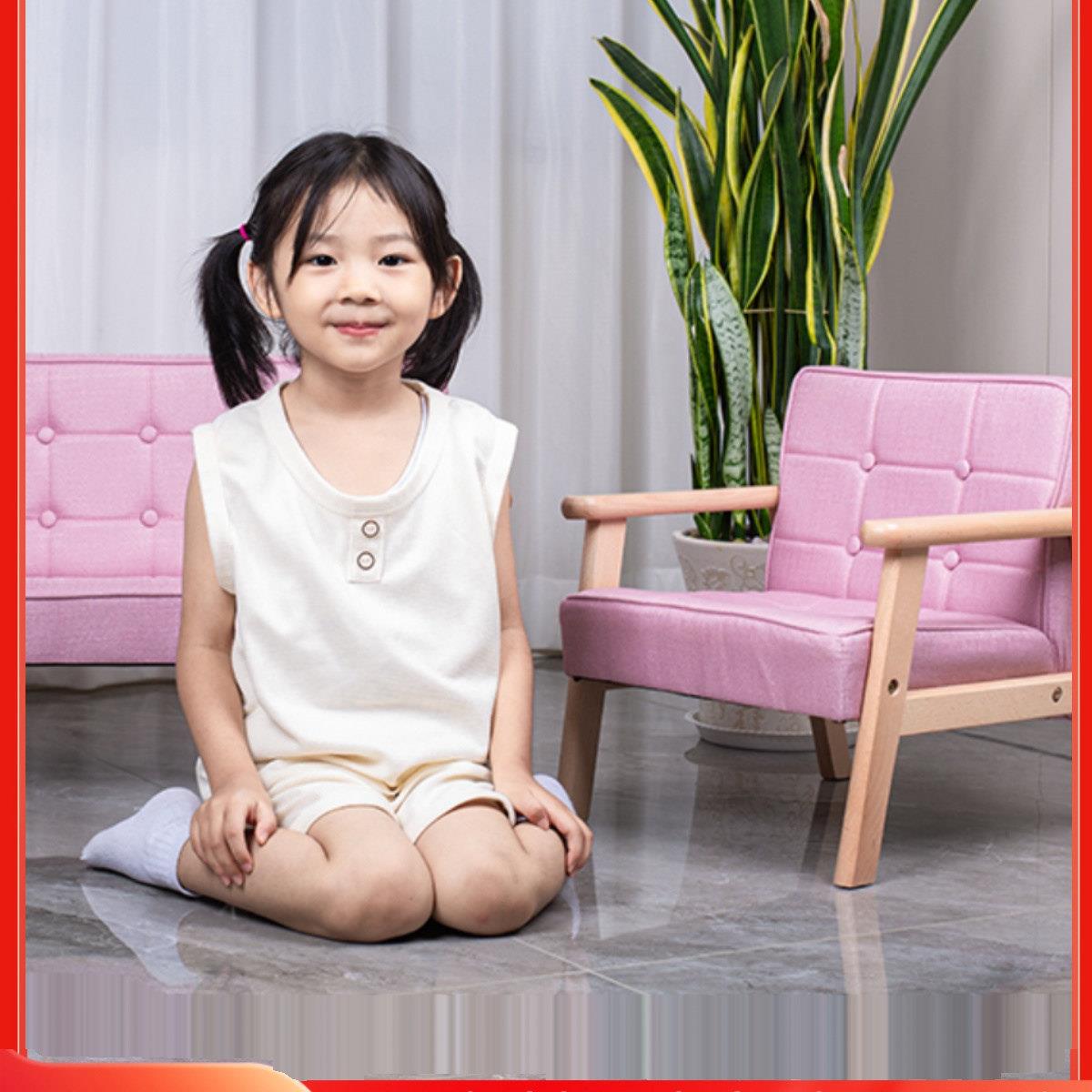 实木儿童沙发宝宝可爱小沙发幼儿园专用儿童小沙发儿童靠背沙发椅