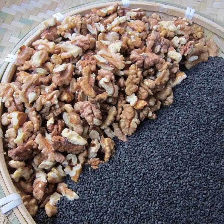 新疆包邮【阿静磨坊】现磨 熟黑芝麻粉核桃仁粉 黑芝麻核桃粉 干