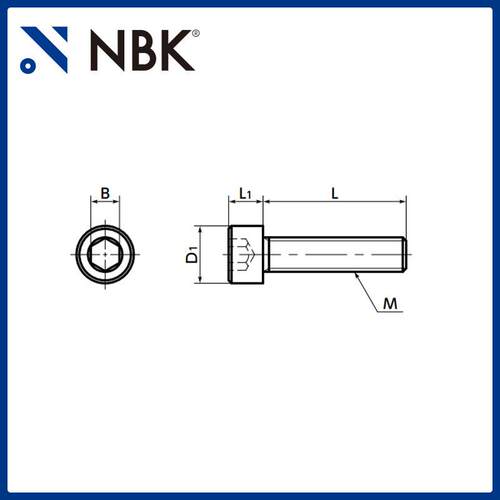 NBK SNS精密仪器用内六角圆柱头螺栓钢螺钉机械零配件厂家直供