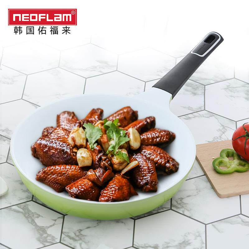 Neoflam陶瓷平底锅不粘锅炒锅炒菜煎锅家用电磁炉28cm煎蛋