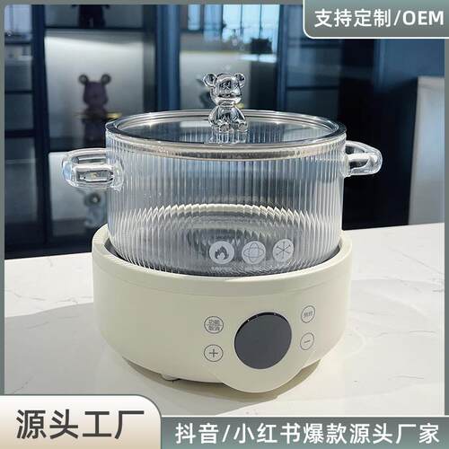 热红酒迷你烧水壶养生壶家用多功能花煮茶壶煮茶器小型mini全自动