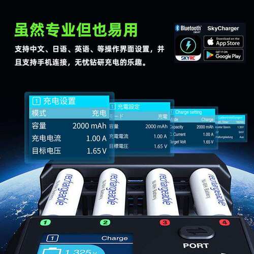 SKYRC天空创新镍氢充电电池充电器5号7号通用AA智能快充NC3000PRO
