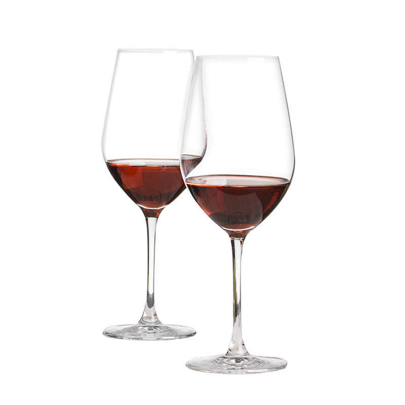 罗派欧式水晶玻璃葡萄酒杯高脚杯4只红酒杯收纳盒子套装 皮质泉滋