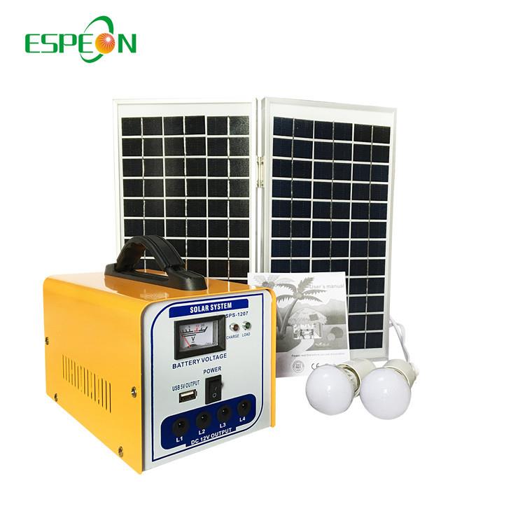 12W 太阳能供电系统 太阳能照明系统 光伏储能 户外室内紧急照明