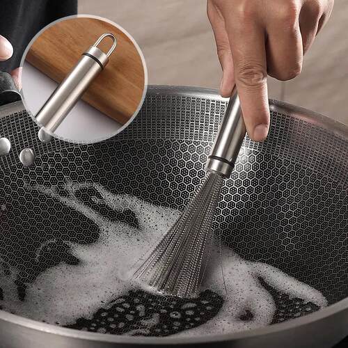 304 Stainless Steel Multi-functional Pot Brush Cleaning Brus