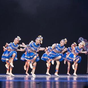 正品第十届小出荷风采十八洞夏令儿童一演服苗族彝族营少数民族表