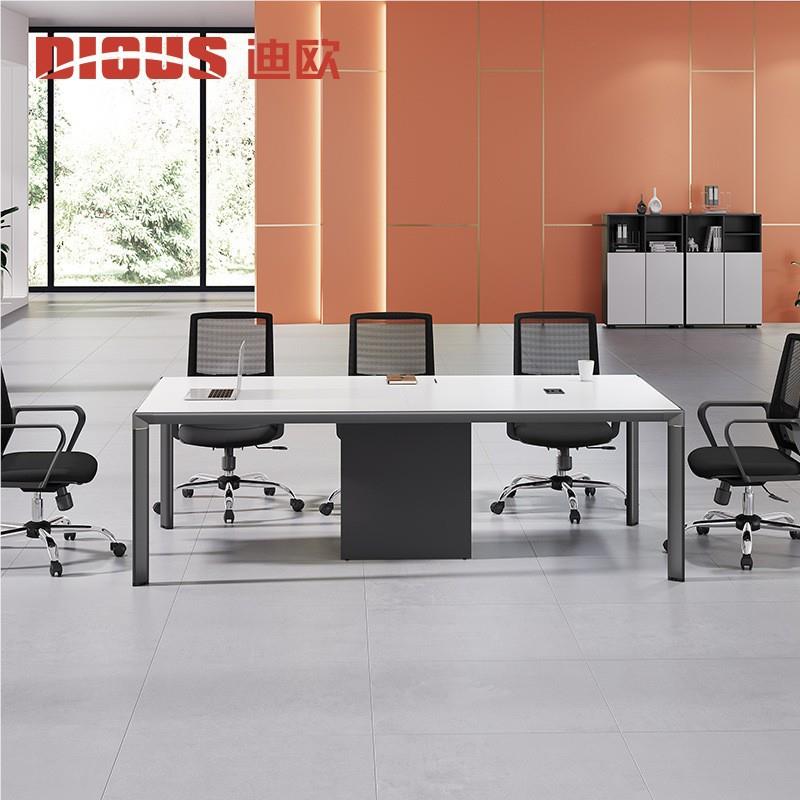 厂家议直售长方形现谈代简开约拼CMB-C012色办公桌洽会桌椅组合会