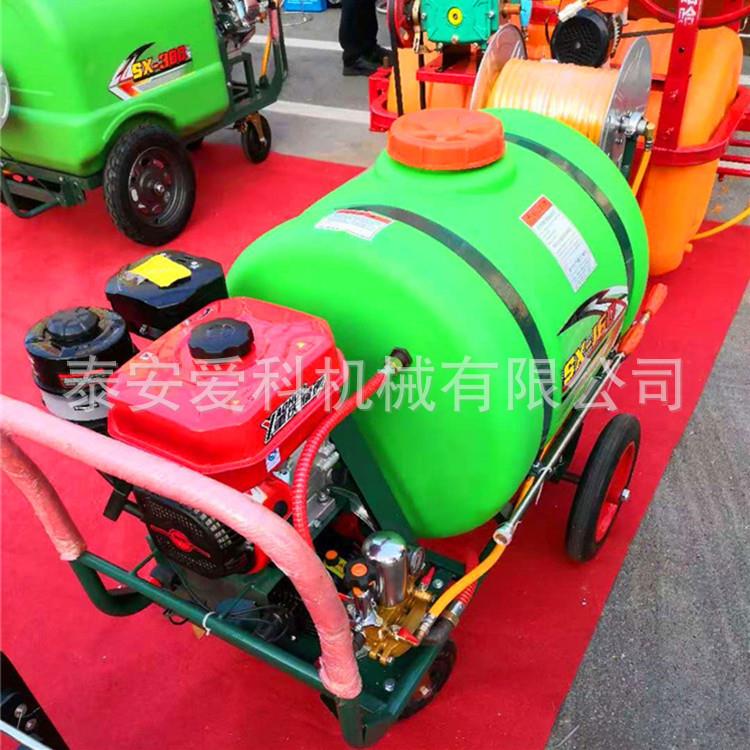 160L容量手均推喷药机汽电机动力可打药机标油配30米喷药管园林用