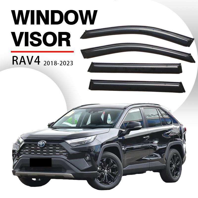 适用于2018-2023款丰田荣放RAV4晴雨挡 Window visors亚克力雨眉
