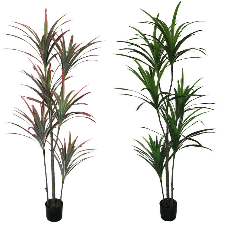 仿真绿植盆栽千年木盆景巴西铁马尾北欧植物家居装饰客厅摆件假树