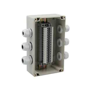 迎欣YX200*120*75mm三进三出接线盒塑料防水接线盒带端子户外
