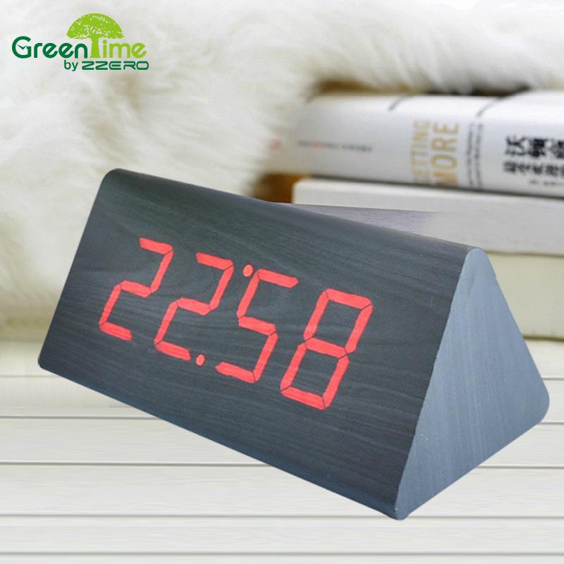 GHY-001创意时尚家居大号LED字数木头时钟电子台闹式钟新品尚电子