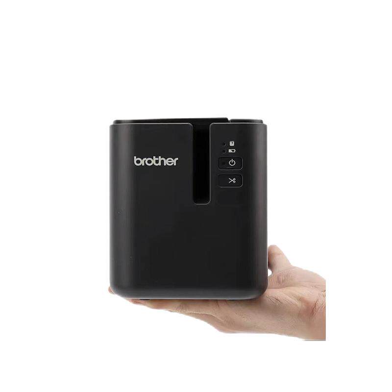 兄弟PT-P900标签打印机电脑固定资产线厂线缆条码铭牌不干胶打印