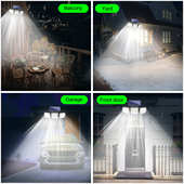 太阳能感应壁灯遥控新款 led户外大功率室外防水家用照明路灯