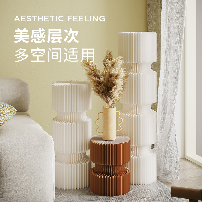 折学半月圆柱展架展示台置物架橱窗展示架货架陈列圆形装饰台