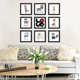创意简约现代包工艺品客厅相框装 饰实木方形组合照片墙壁框邮墙9