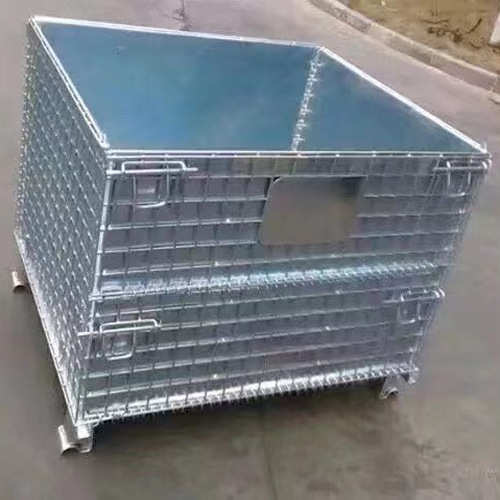 广东可堆式周转箱 内部货架仓库折叠笼生产厂家 仓储笼价格