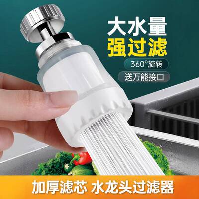 Kitchen faucet splash guard with a universal swivel extensio