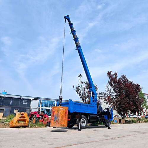 三轮随车吊小型农用三马子车载随车吊园林工程三轮搬运起重吊机