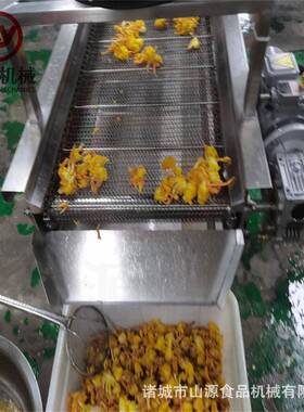 香酥蟹上浆油炸流水线小银鱼油炸机器海螃蟹上浆油炸设备
