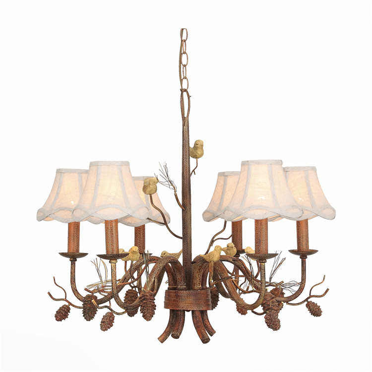 美式乡村复古客厅餐厅吧台卧室地中海服装店灯具欧式小鸟吊灯,家装灯饰光源,客厅吊灯,淘宝优惠券,粉丝福利购,淘宝优惠卷