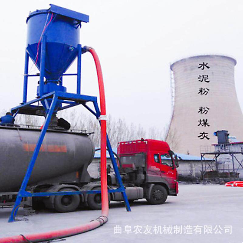 江苏移动式水泥粉气力输送机械大型粉煤灰强力吸灰机100吨