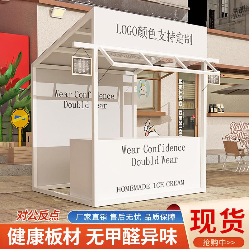 定制户外摆摊车 夜市展会摊位架 可拆装摊位车集市展示架铁制