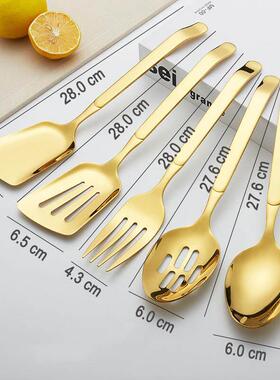 1/2/5 Pcs Dinnerware Set 304 Stainless Steel Serving Spoon F