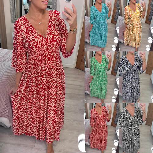 Large size super fairy collar floral dress, beach skirt,