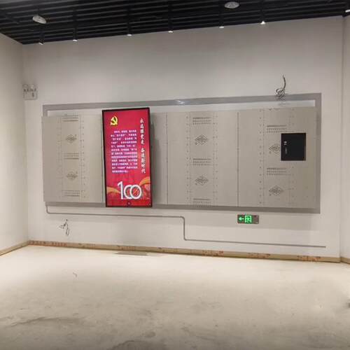 全智能互动滑轨屏 企业展厅滑轨互动触摸屏 3D智能互动滑轨一体机