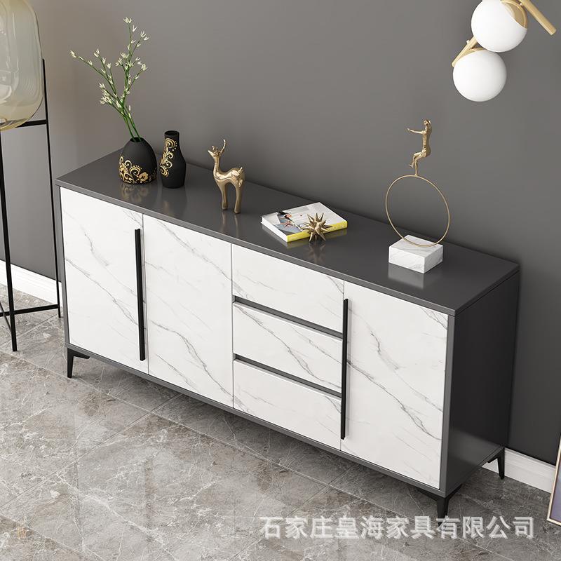 现代简约烤漆餐边柜多功能厨房收纳柜储物柜微波炉碗柜茶水柜橱柜