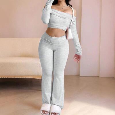 Women's Casual Loose Fit Ruched Design Organic Textile