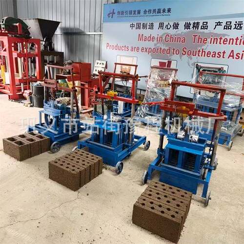 直销移动式空心砖机磨具小型免烧手动打砖机Hollow brick machine