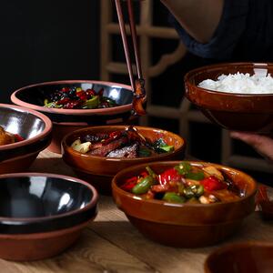 土陶黄焖鸡米饭碗蒸碗扣肉碗小碗菜酒碗道具碗粗瓷火锅小料碗