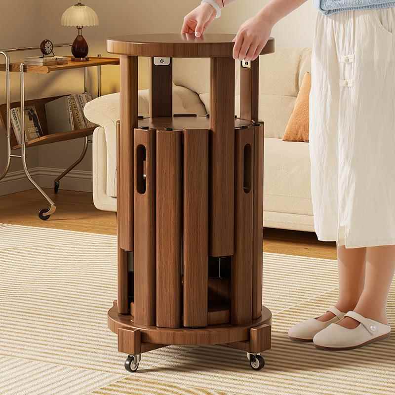 全实木凳子家用可叠放边几矮凳子餐桌凳小板凳叠叠凳组合折叠凳子