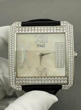 98新伯爵18k白金镶钻G0A34017手动机械男士手表38.5*42mm正品