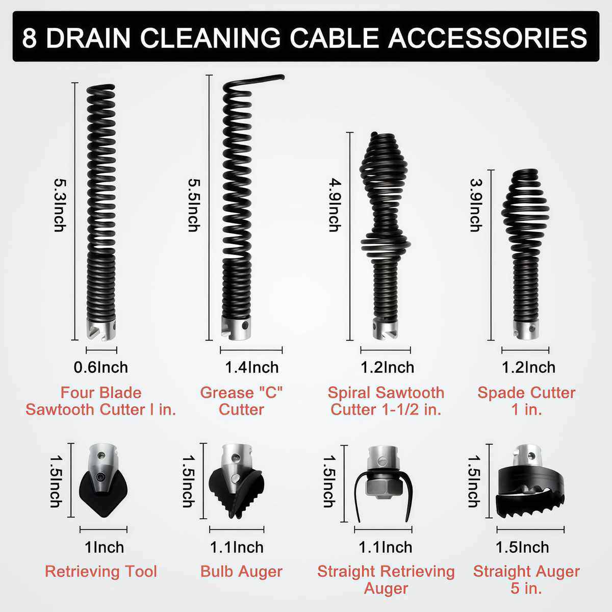 16毫米刀头疏通机配件工具下水道清理疏通机弹簧软轴钻具疏通头,家庭/个人清洁工具,管道疏通器,淘宝优惠券,粉丝福利购,淘宝优惠卷