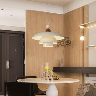 全碟光谱护眼餐厅油灯日式 简中古奶风吧台餐桌约灯轨708道飞ph5吊