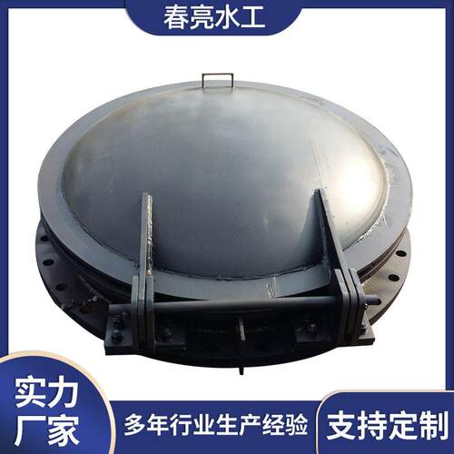 拍门钢制自动开启污水处理闭合止水防回流防倒灌圆形法兰
