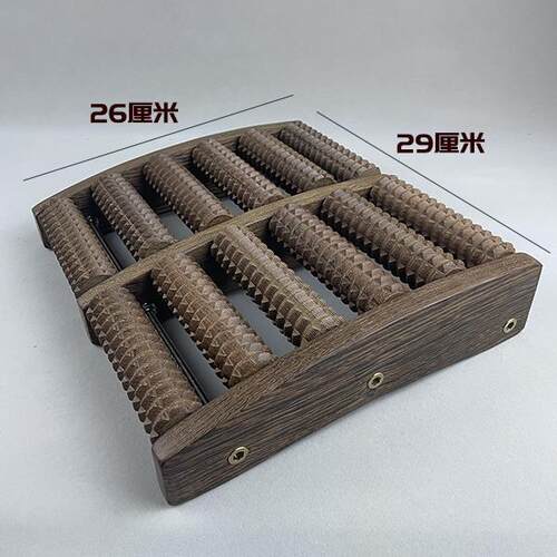 高档鸡翅搓木底按摩器脚木质滚轮式家用轮足底按摩脚部足部穴位排