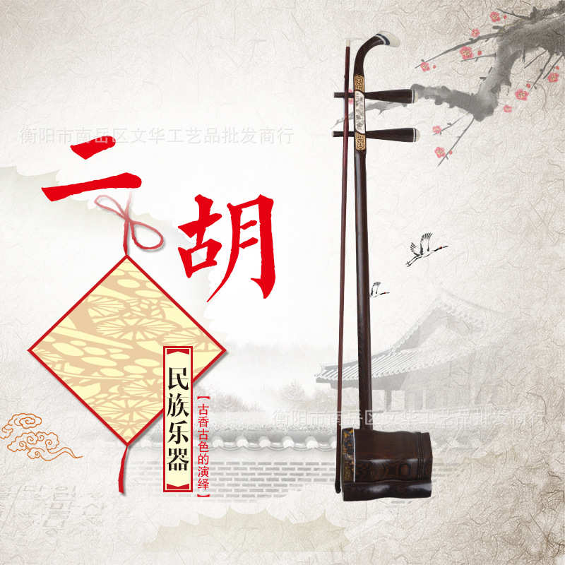 专业级 乌木二胡 演奏二胡 红木二胡红紫檀乌木二胡