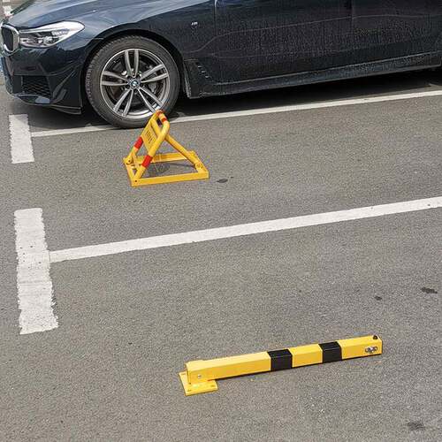 嘉捷车位锁地板锁加厚防撞固定活动车位柱锁警示柱车位锁停车桩